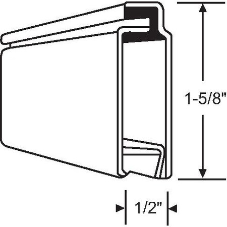 Strybuc 48x81 KD Door Aluminum Mill 92-7KD